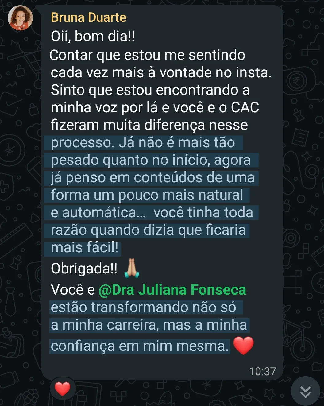 depoimento bruna CAC 2