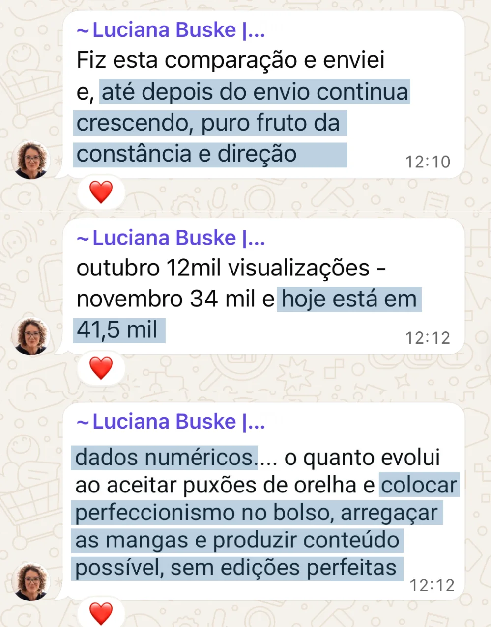 depoimento lu CAC